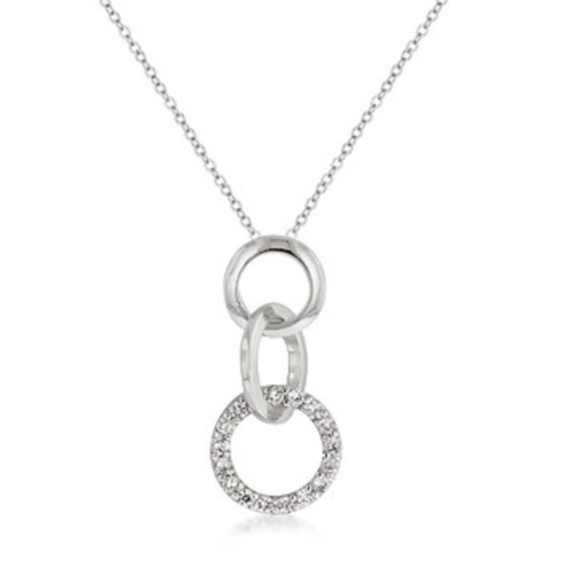 Infinity CZ Pendant Necklace