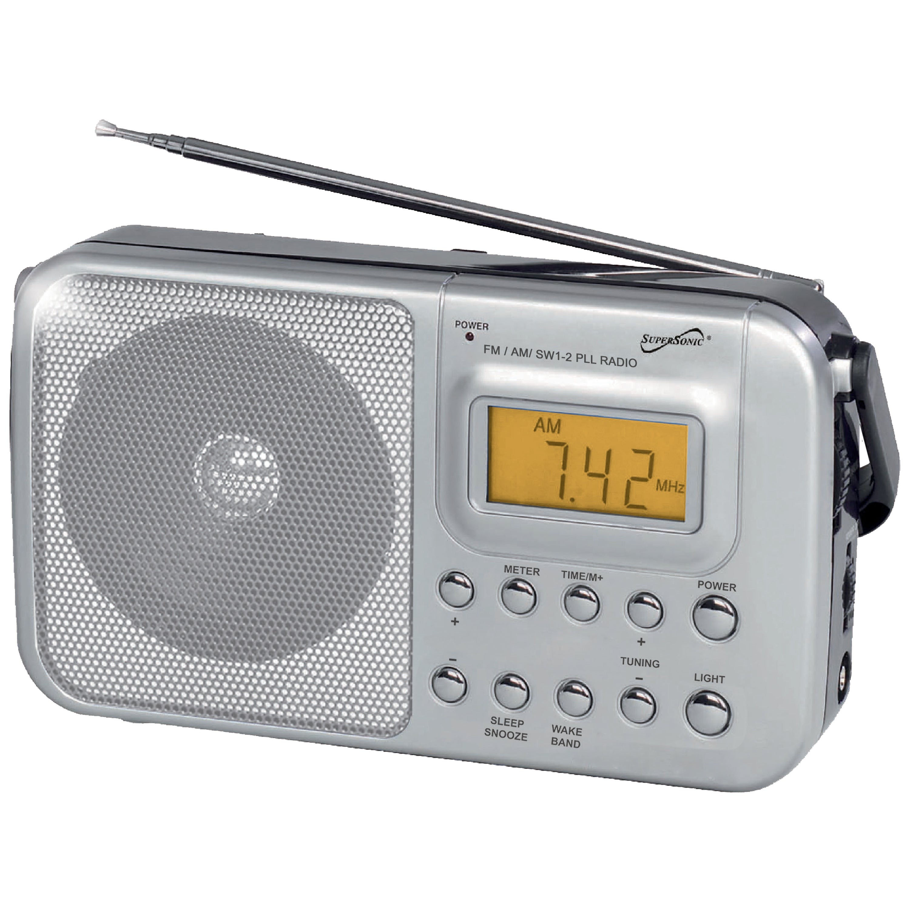 Portable 4 Band AM/FM/SW1-2 Radio