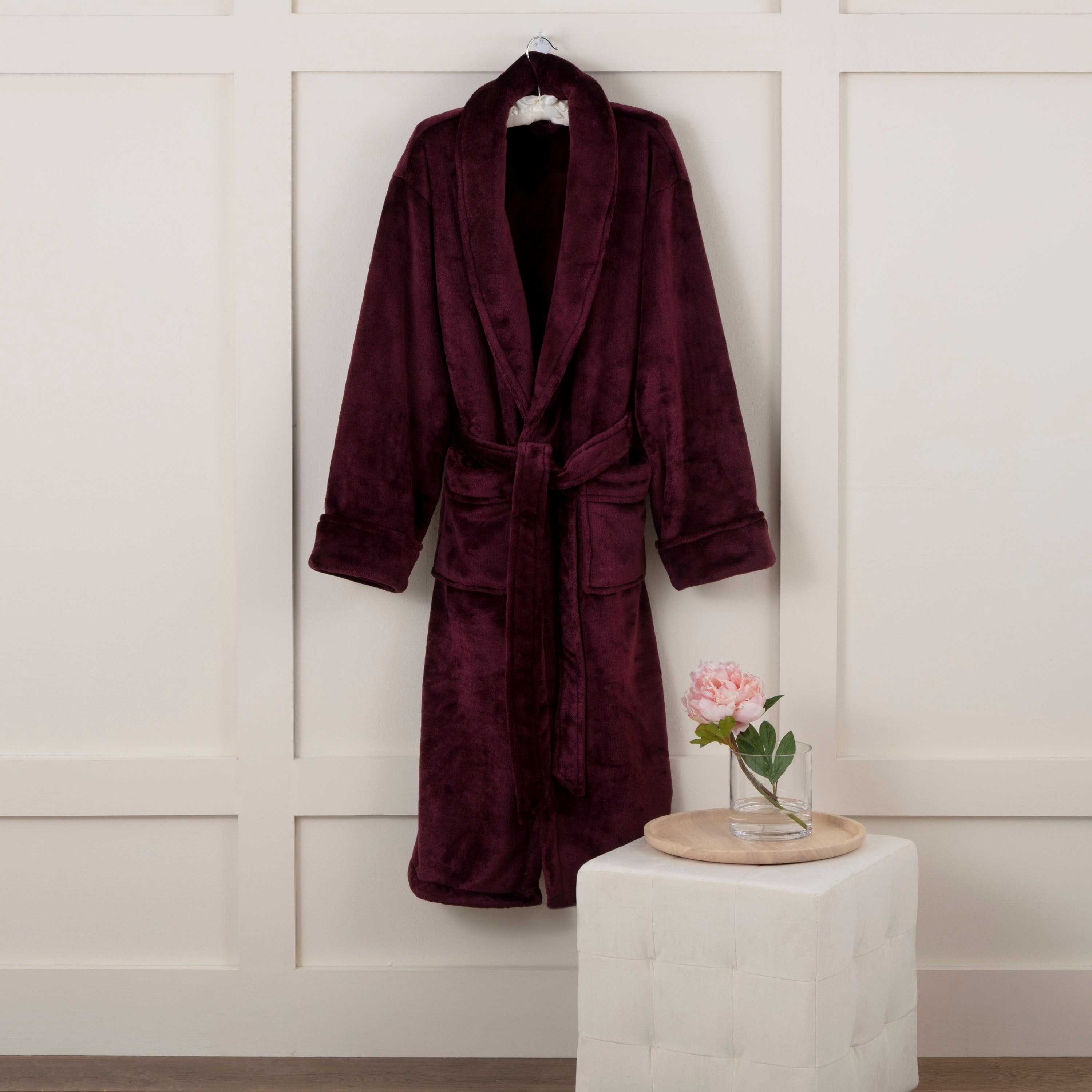 Sheared Mink Bath Robe - Medium Fig