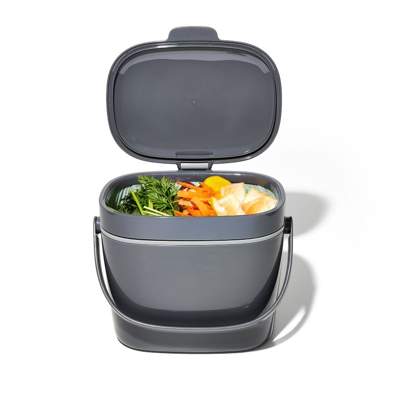 GG Easy-Clean Compost Bin - Charcoal - 1.75Gal/6.62L GG Easy-Clean Compost Bin - Charcoal - 1.75Gal/6.62L