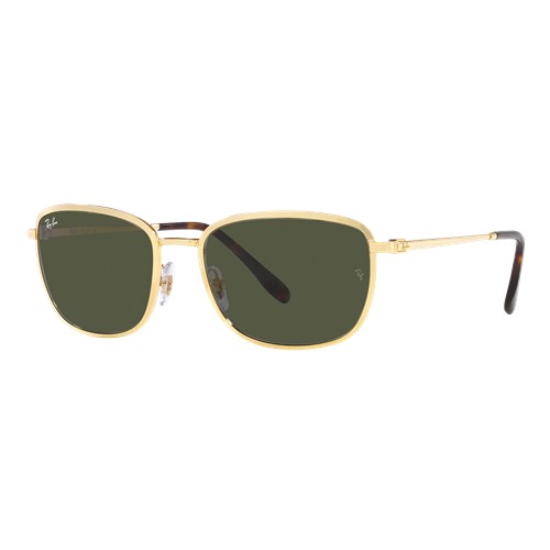 Ray-Ban RB3705 Sunglasses Gold/Green Classic, Size 57 Frame
