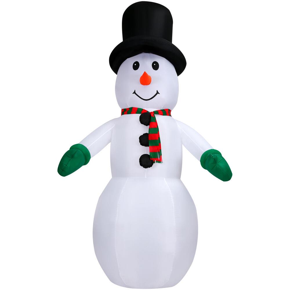 10-Ft. Pre-Lit Inflatable Snowman