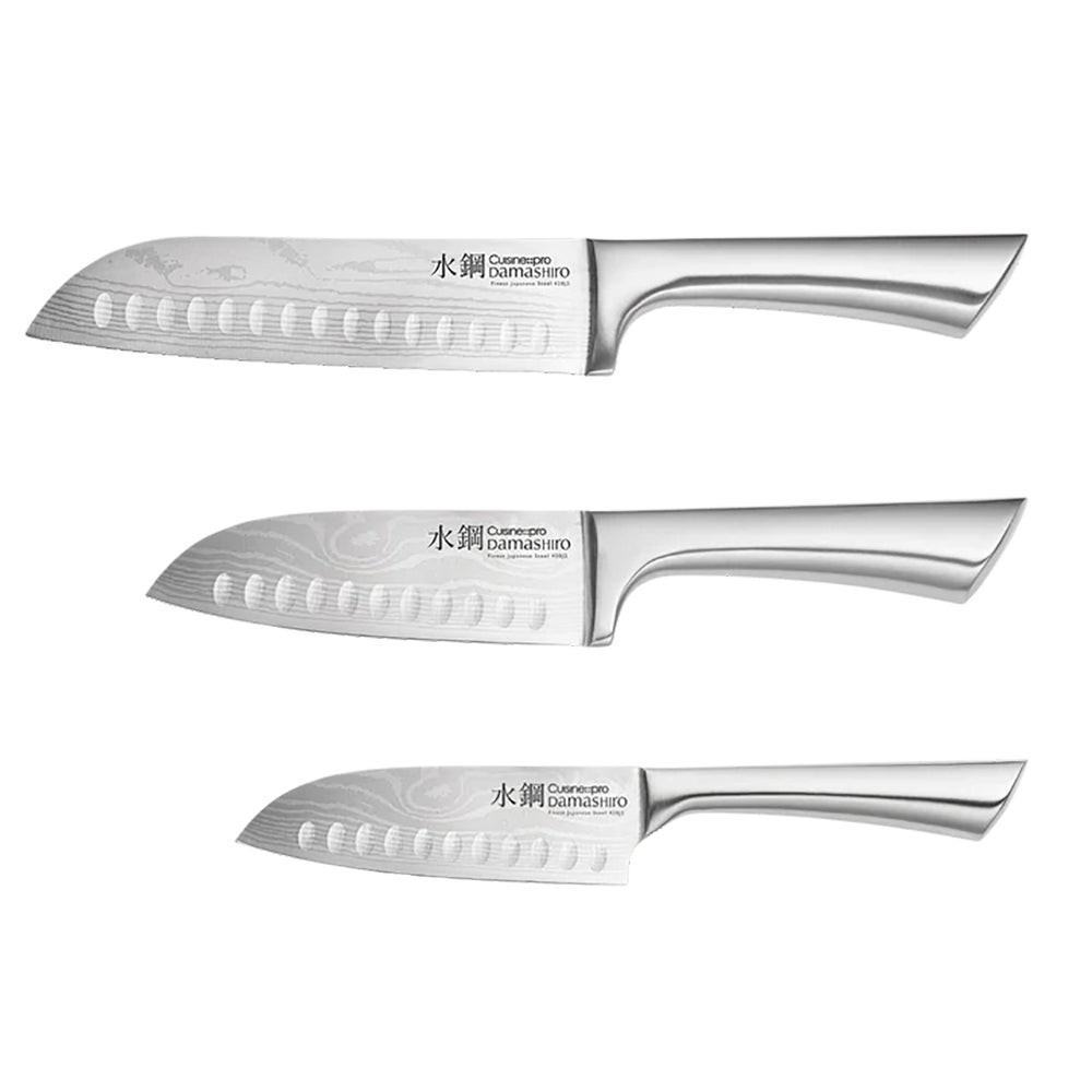 Damashiro 3pc Santoku Knife Set