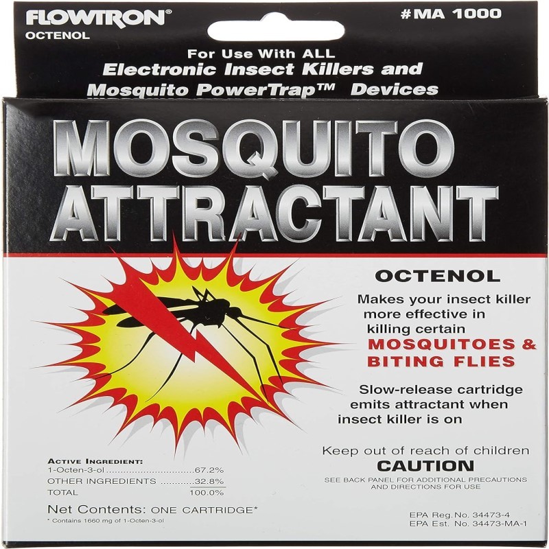 Octenol Mosquito Attractant Cartridge, Compatible with BK-15, BK-40, BK-80, MC-9000, FC-8800