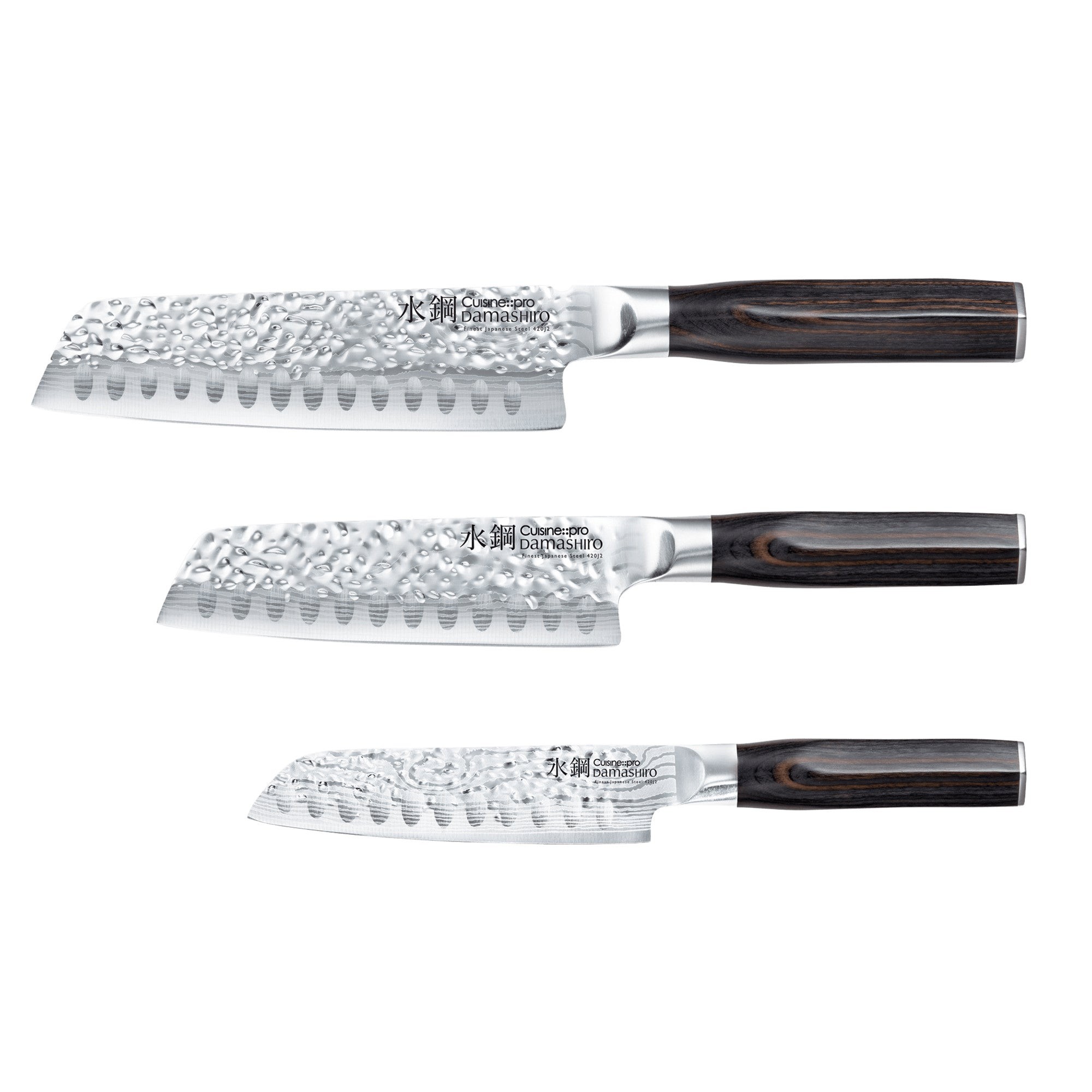 Damishiro Emperor 3pc Santoku Knife