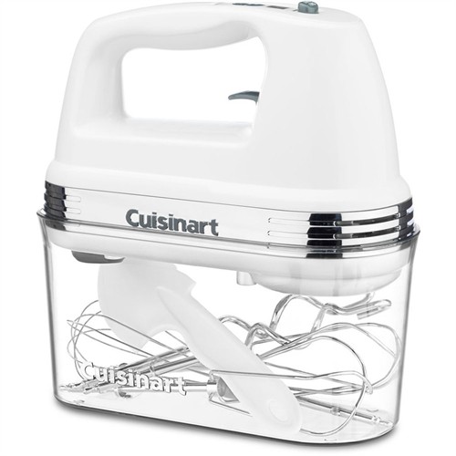 Cuisinart Power Advantage Plus 9-Speed Hand Mixer with Storage Case, White