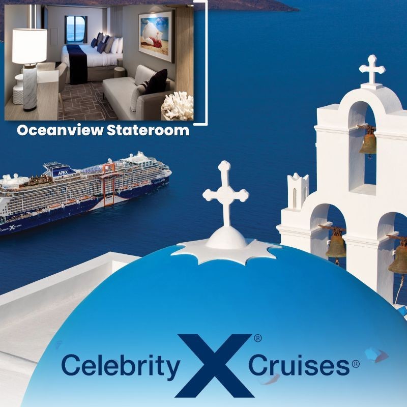 7-8 Night Caribbean/6-7 Night Alaska,Bermuda/Pacific Coastal or Europe Cruise-Oceanview SR