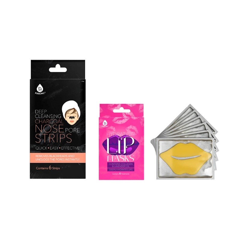 Hydrating Lip Masks & Deep-Cleansing Charcoal Nose Pore Strips Duo