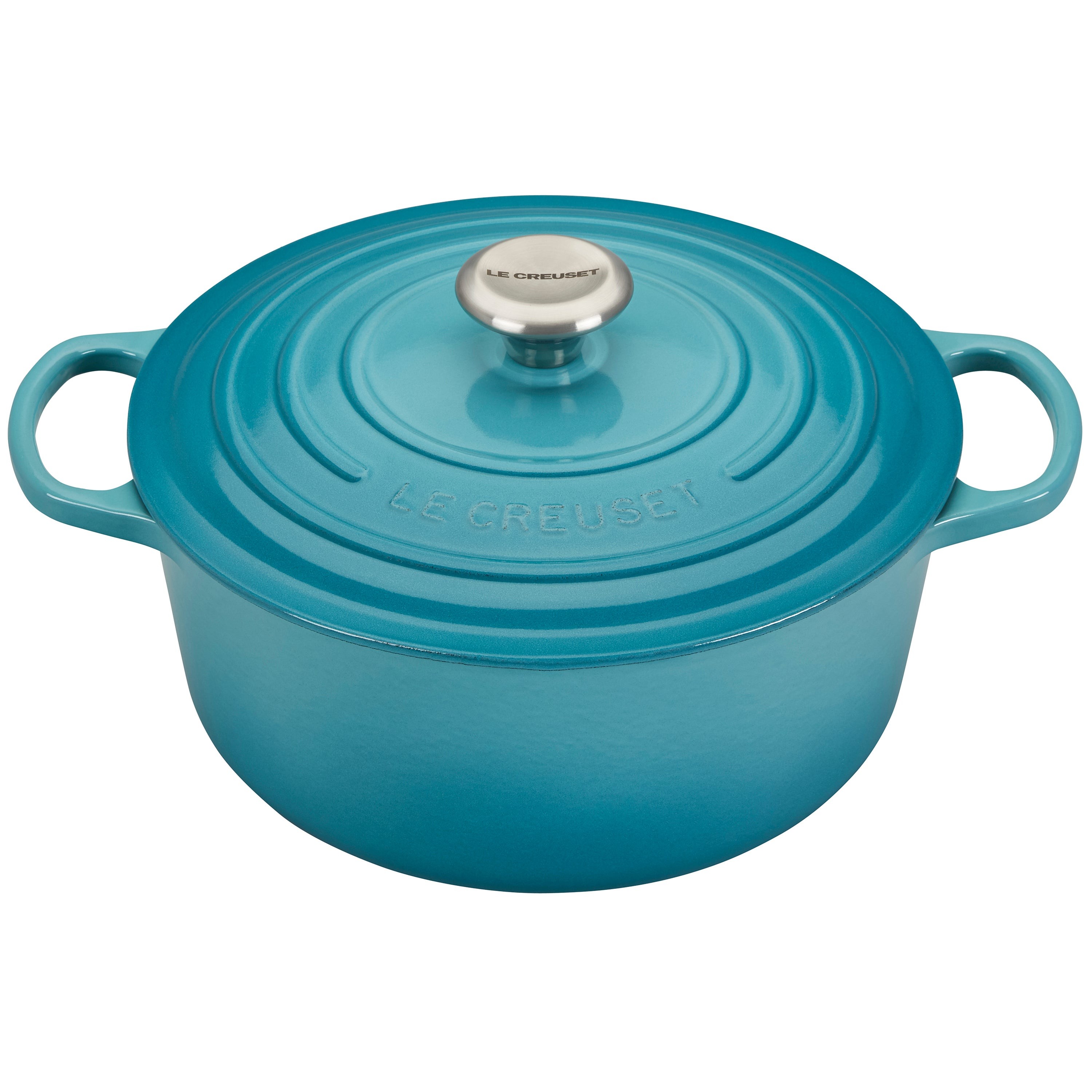 5.5qt Signature Cast Iron Round Dutch Oven Carribean