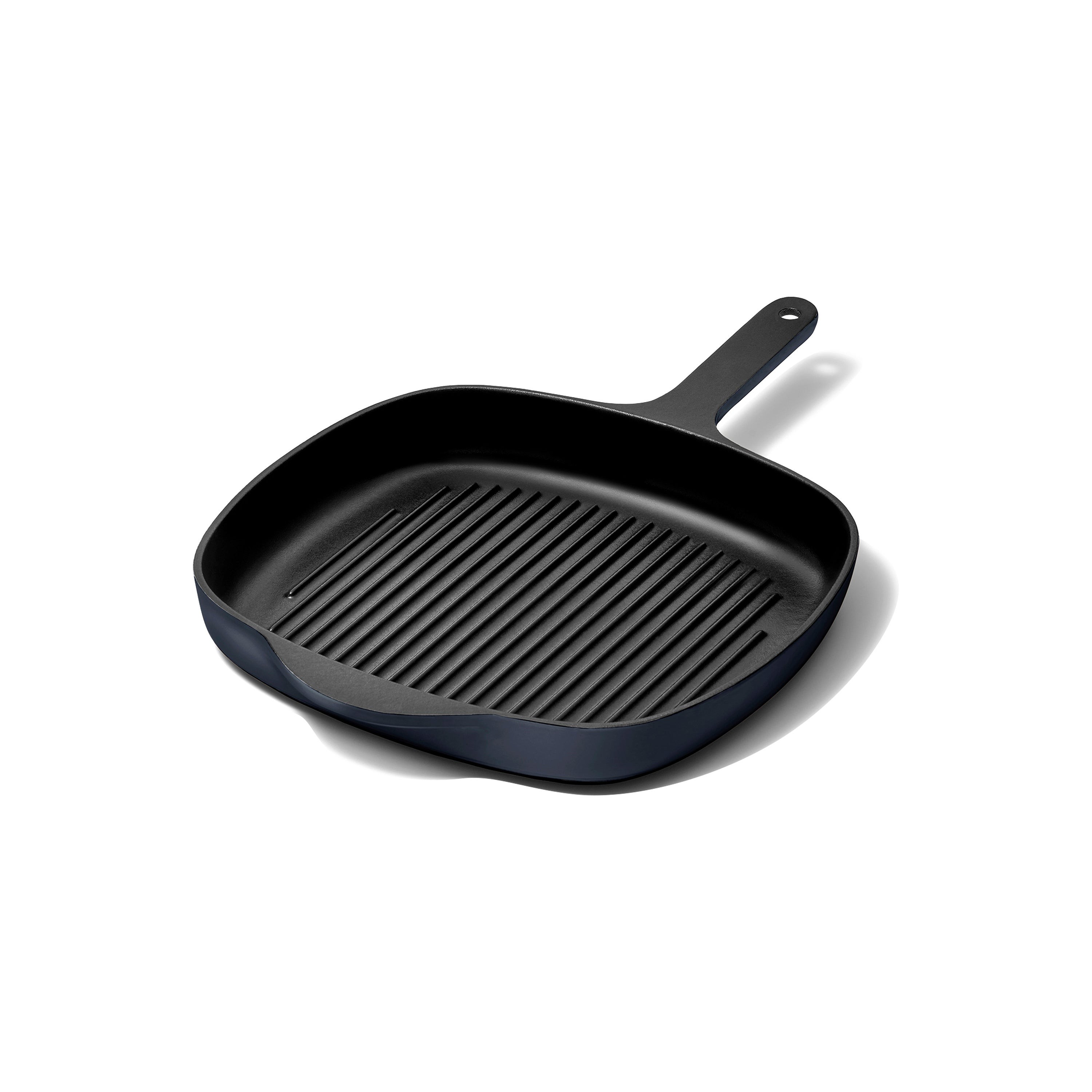 10.5" Enameled Cast Iron Grill Pan Dark Navy