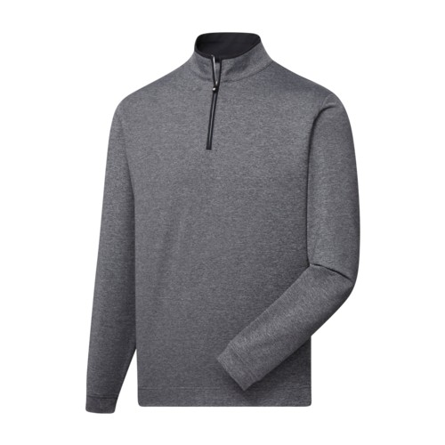 FootJoy Lightweight Solid Mid-Layer Heather Charcoal, Size Medium Medium, Heather Charcoal