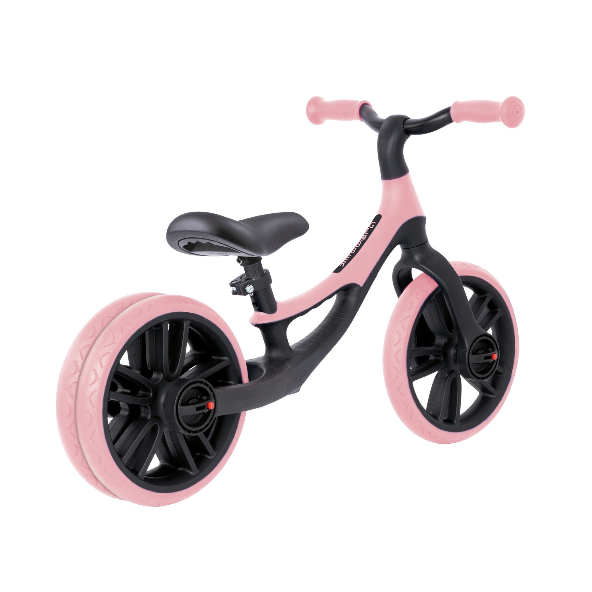 Go Bike Elite Duo Adjustable Balance Bike for Toddlers Pastel Pink