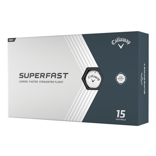 Callaway Superfast Golf Balls 15-Ball Pack, White, 2022