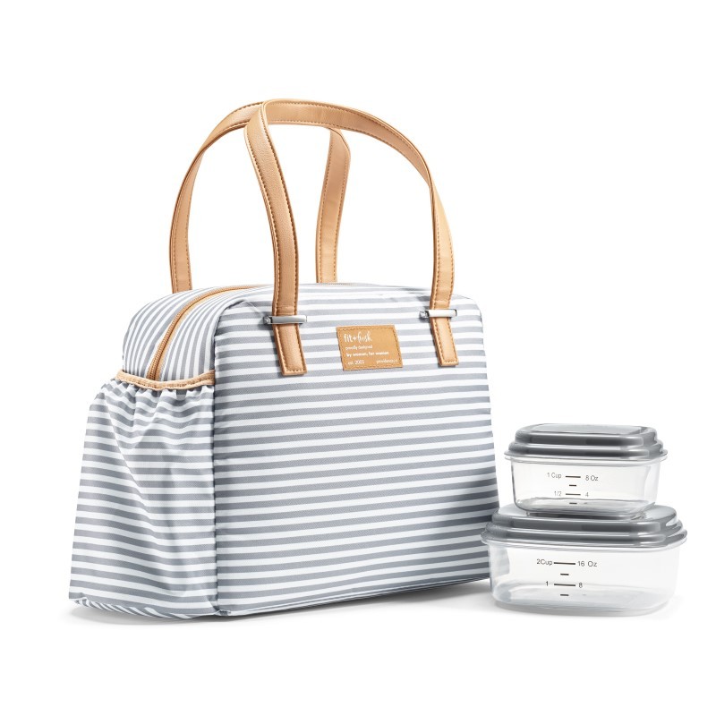 Laketown Bag - Grey Stripes