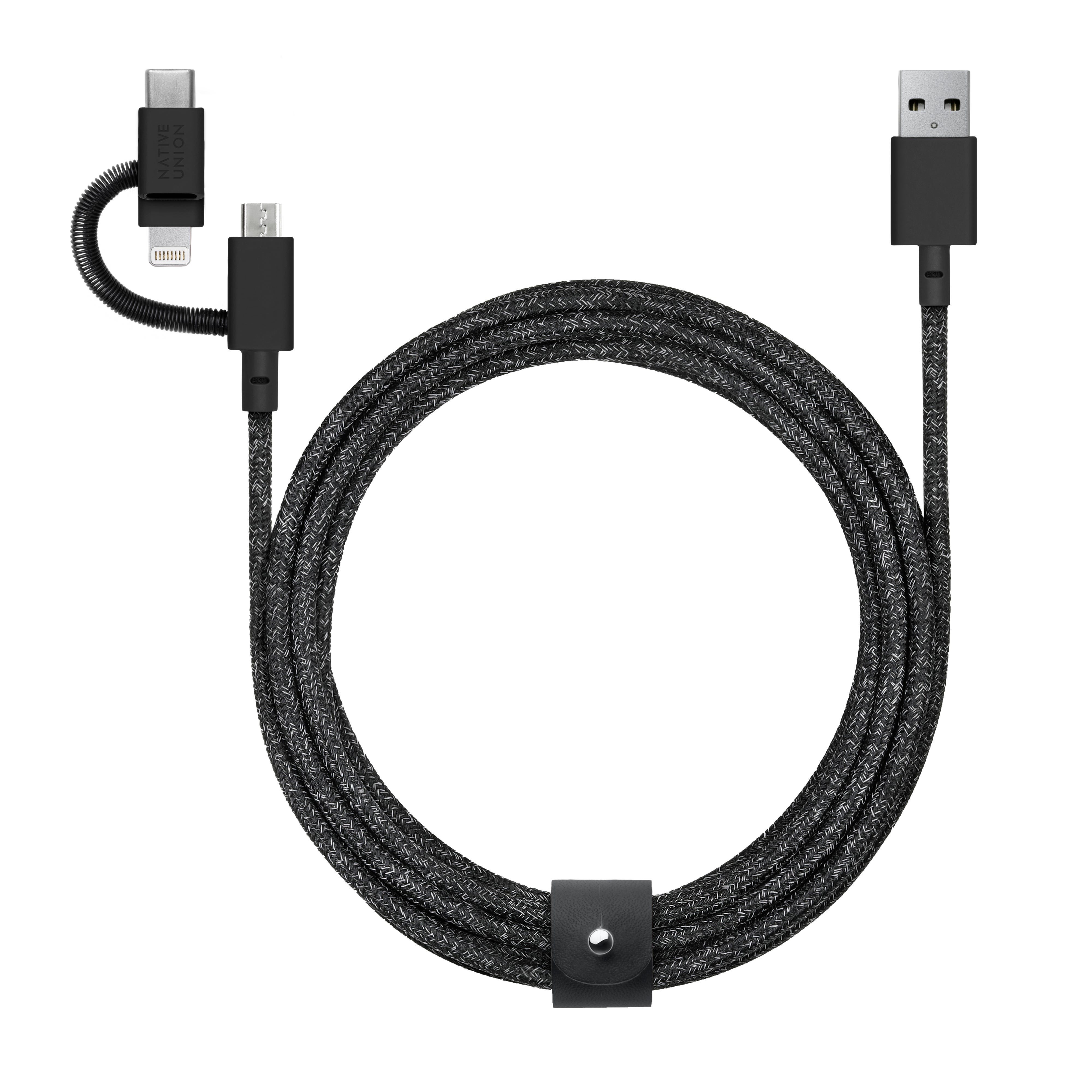 Belt Cable Universal 6.5ft 3-in-1 Charging Cable Cosmos
