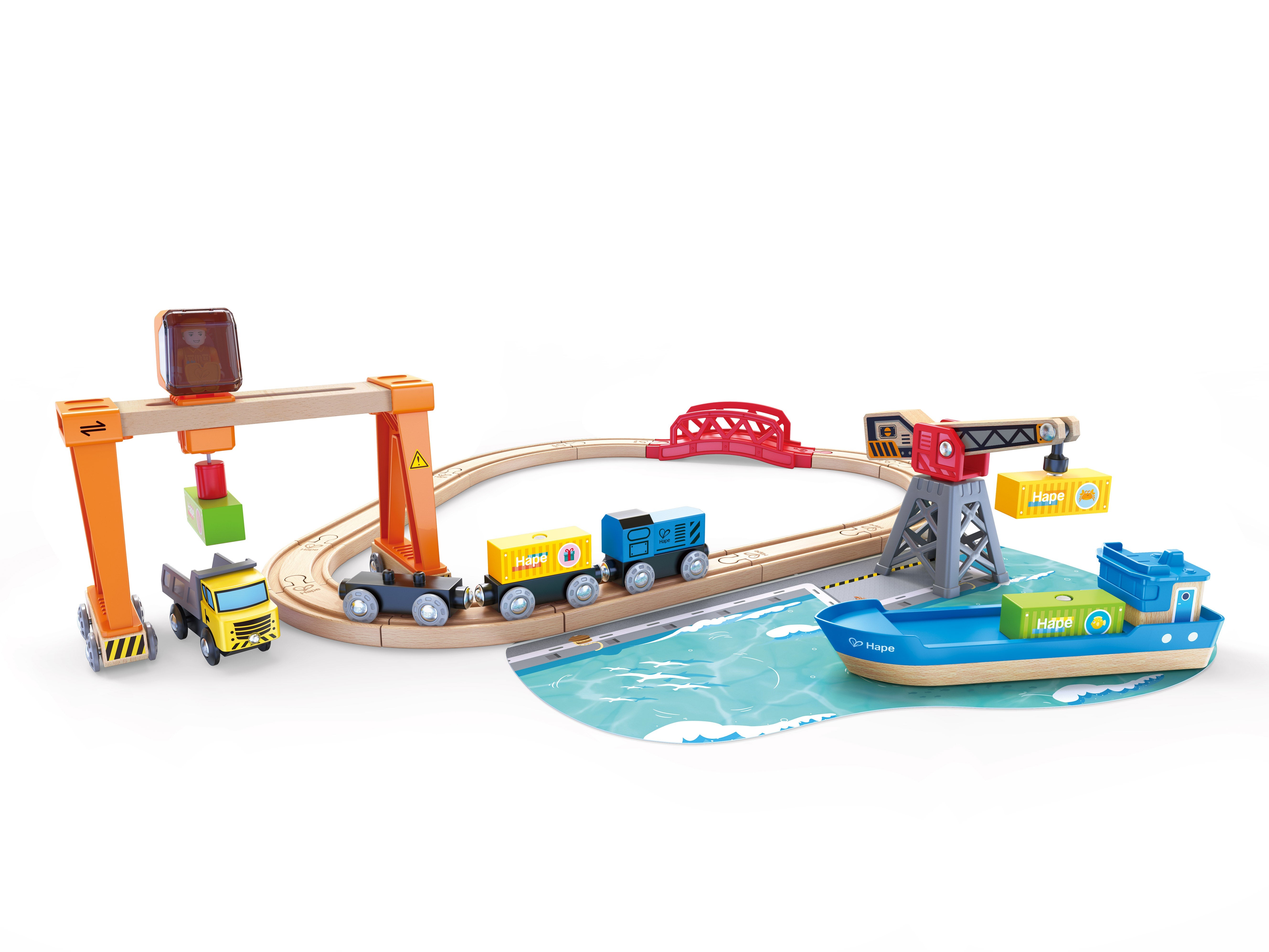 Lift & Load Harbor Train Set Ages 3+ Years