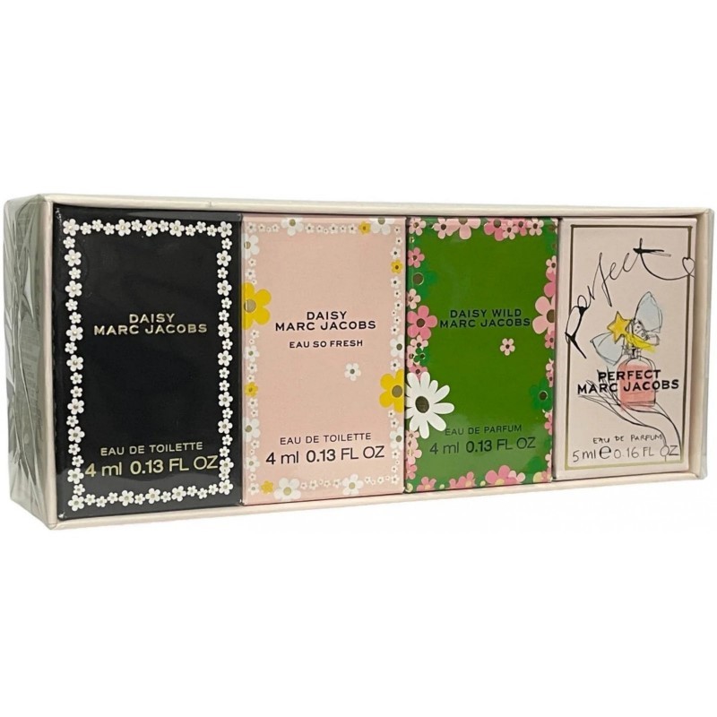 4Pcs Mini Set(W): Daisy Edt+Eau So Fresh Edt+Wild Edp+Perfect Edp