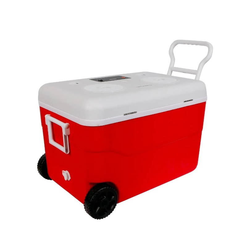 55 Qt Cooler with Bluetooth Speaker - Red