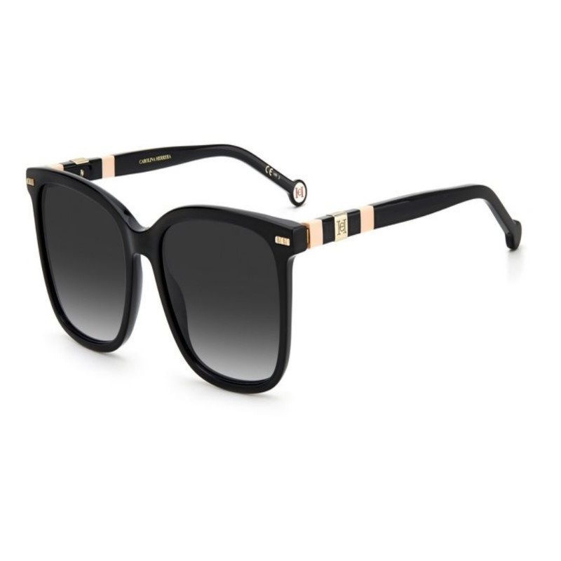 Women's Sunglasses - (Black and Pink with Gray Shades)