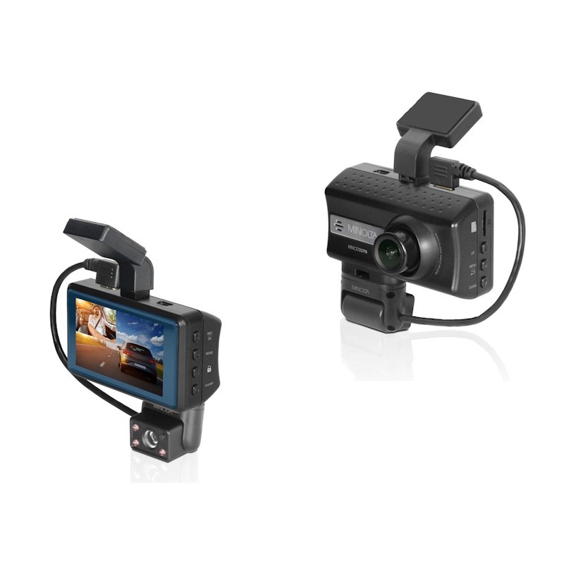 FHD 2-Channel Dash Cam w/3 Inch LCD