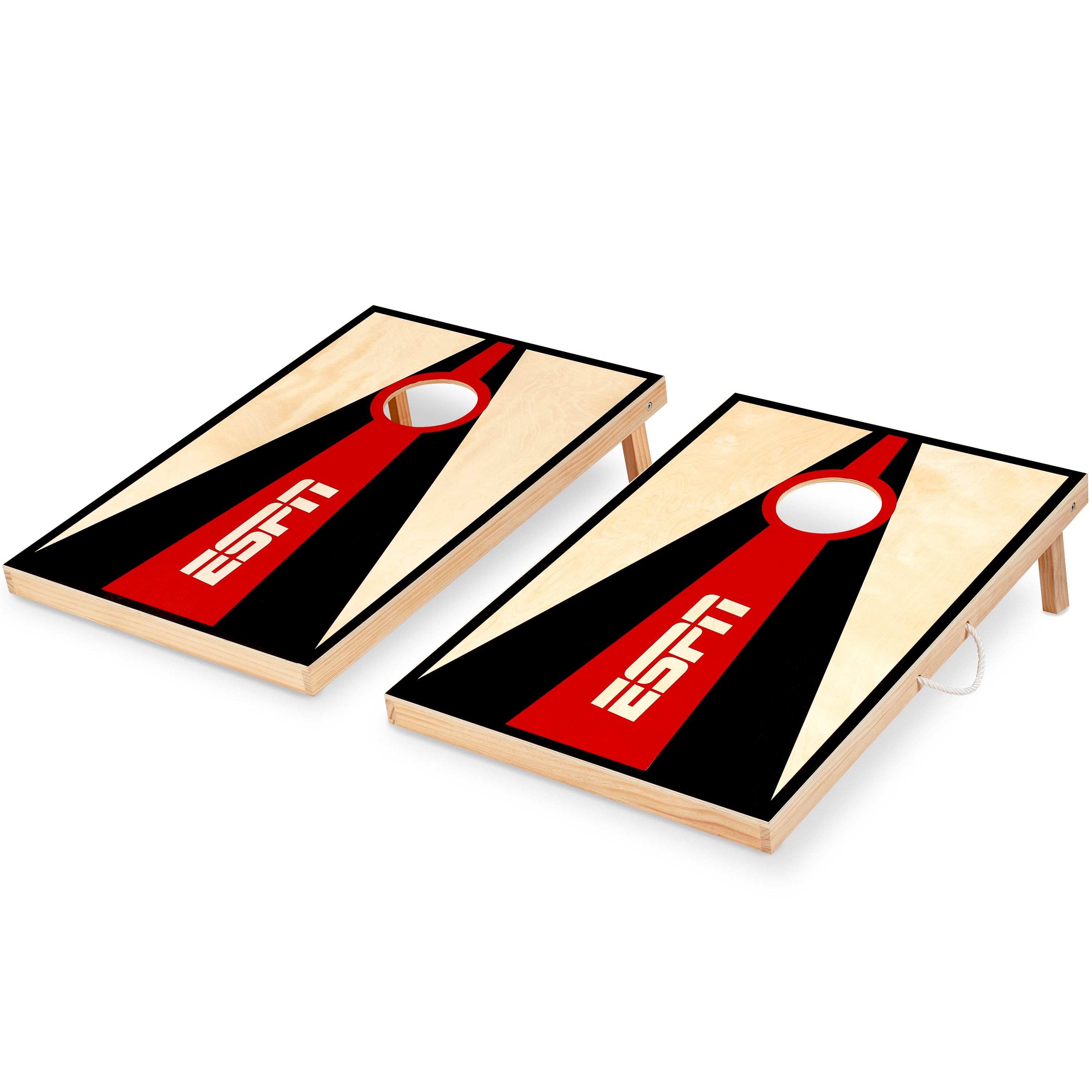 Premium 2ft x 3ft Solid Wood Cornhole Set w/ Bags & Magnetic Scoreboard