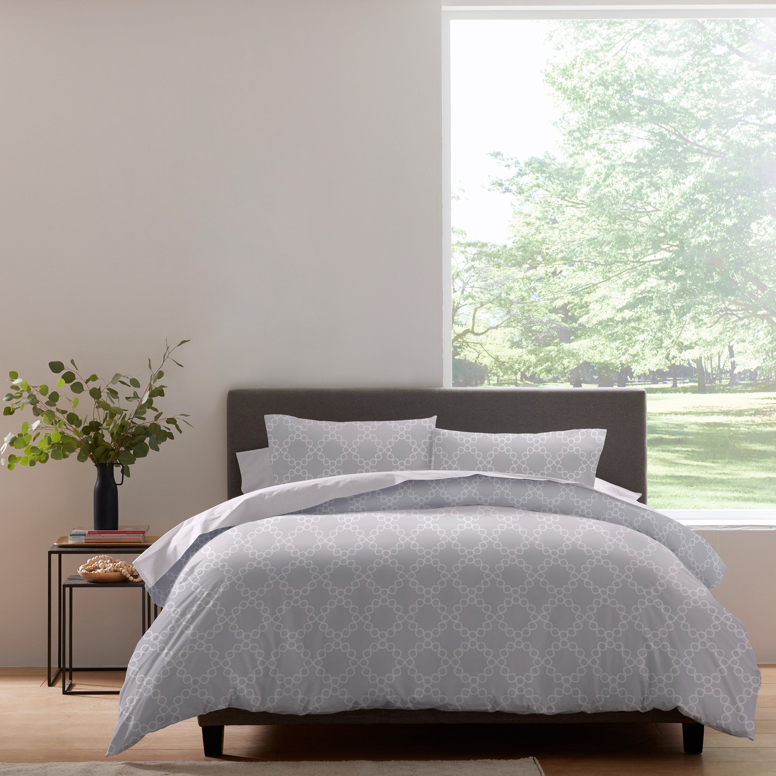 Palais Duvet Set - King Light Gray