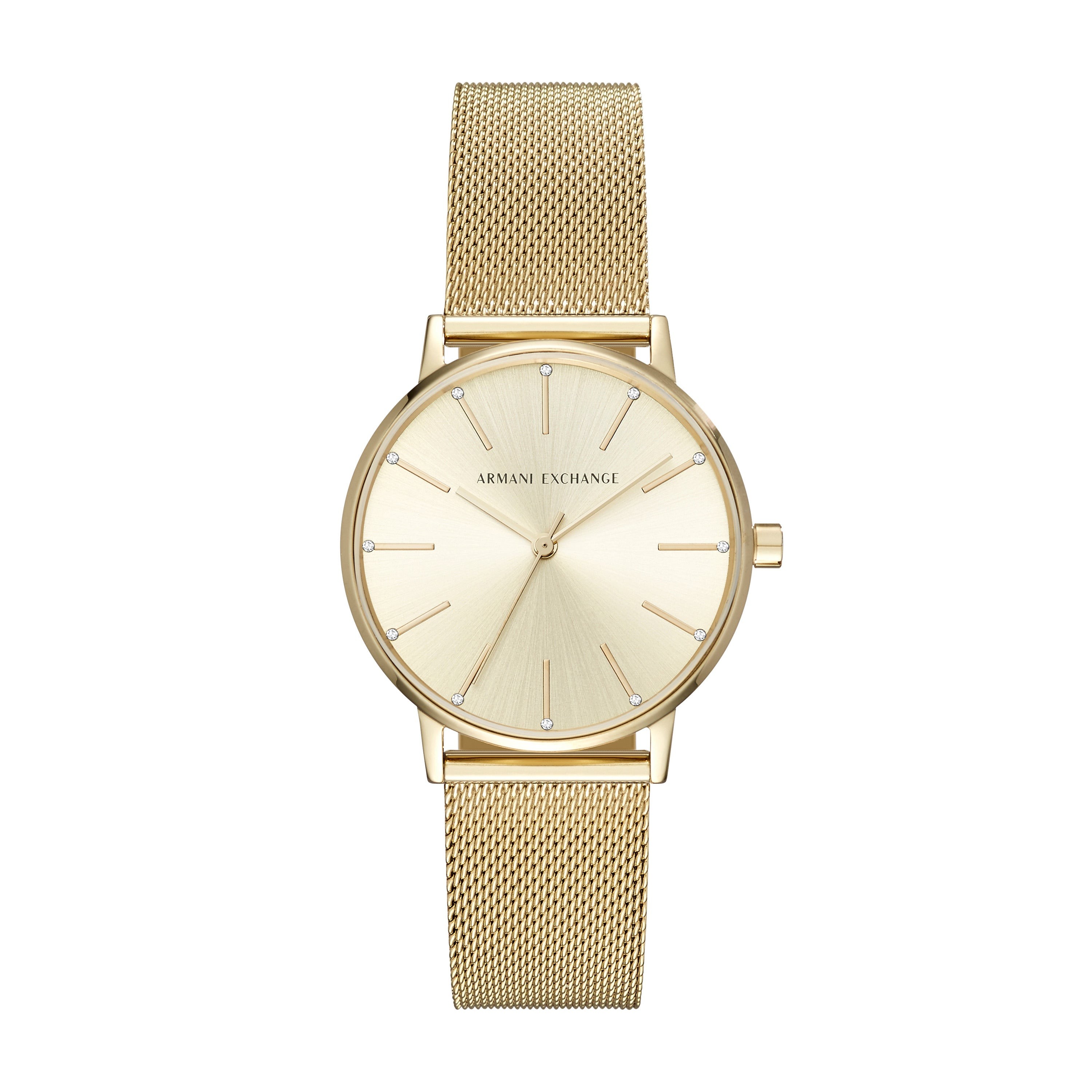 Ladies Lola Gold-Tone Stainless Steel Mesh Watch Gold Dial