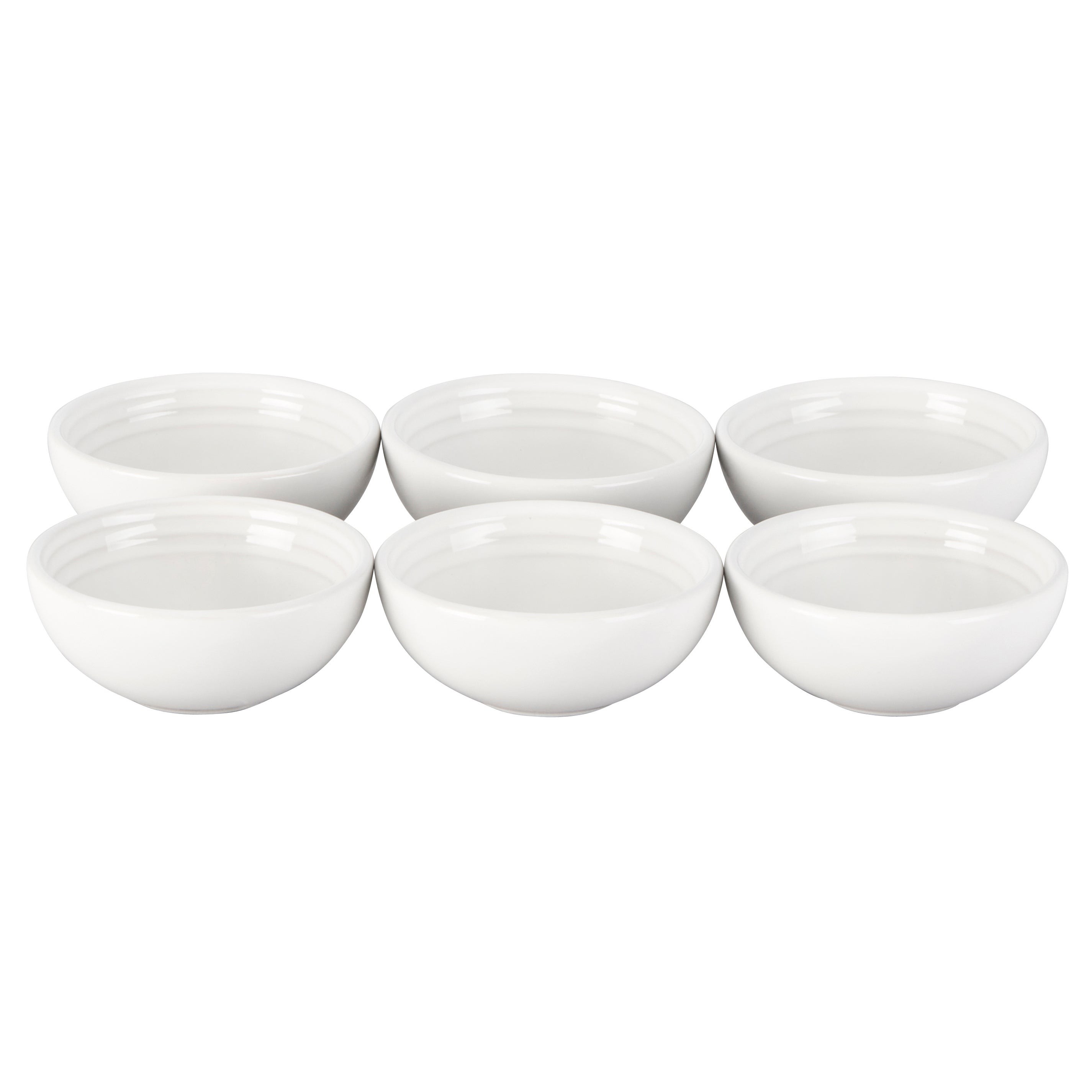 6pc Pinch Bowl Set White