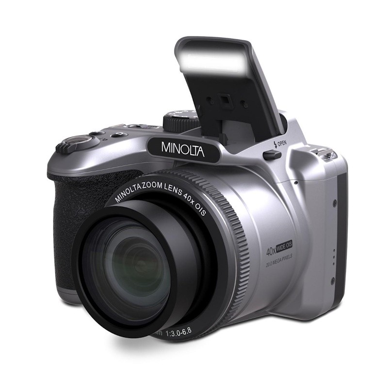 20MP FHD 40X Optical Zoom Bridge Camera - (Silver)
