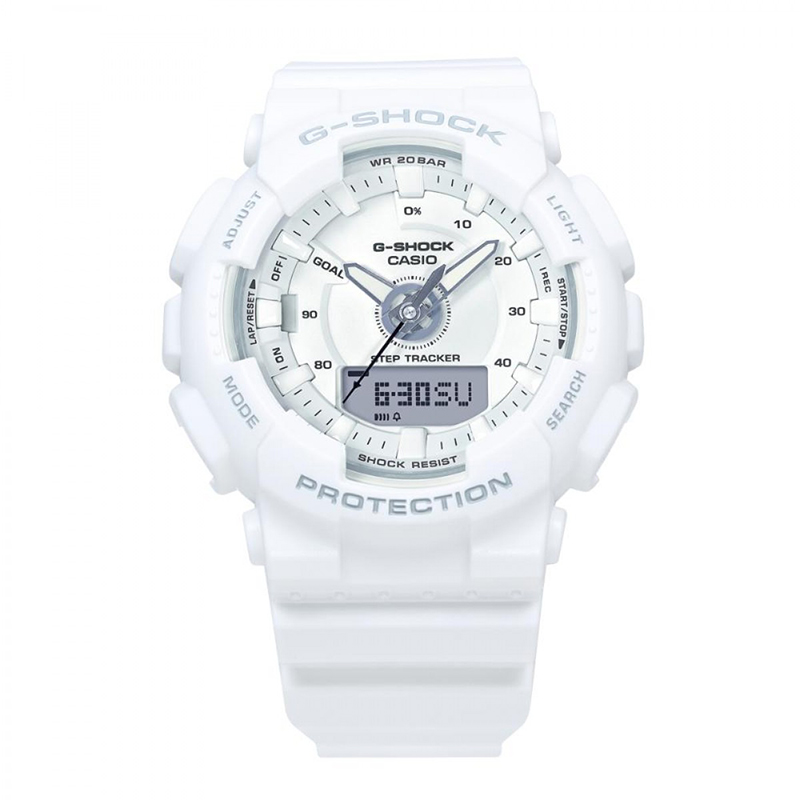 G-Shock White Step Tracker Watch