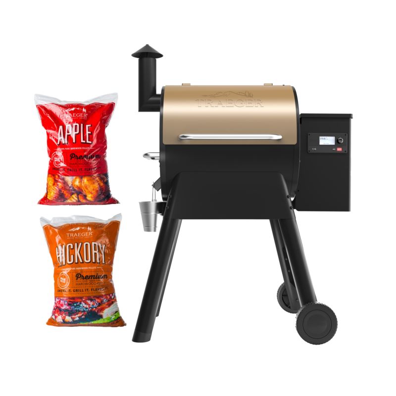 Pro 575 Bronze Wood Pellet Grill Set