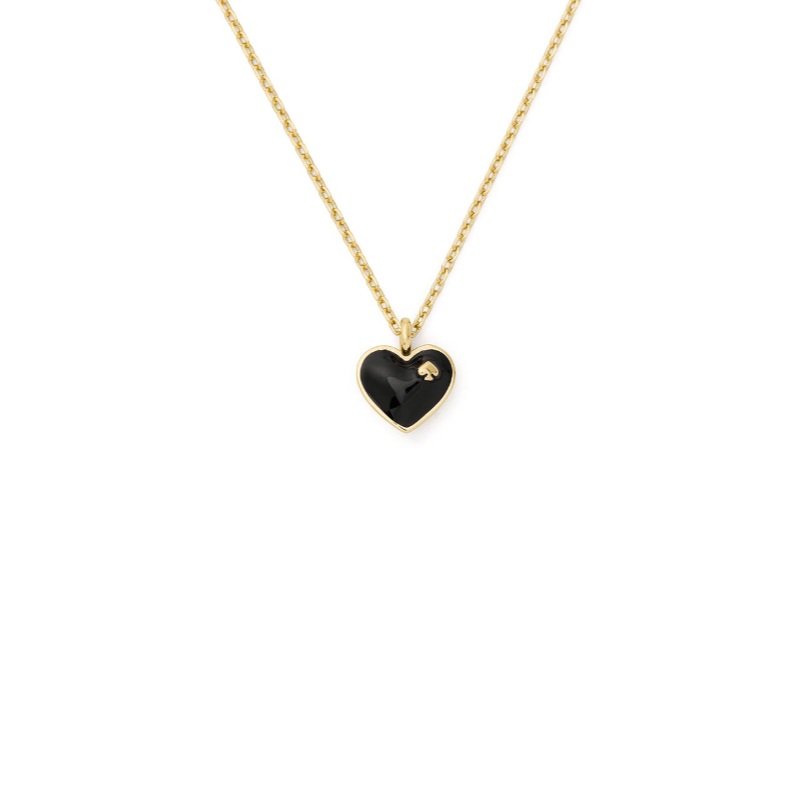 Heart Spade pendant Black