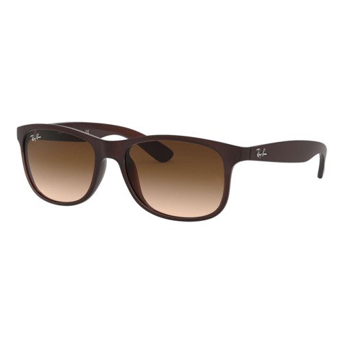 Ray-Ban Andy Sunglasses Brown/Brown Gradient, Size 55 frame Brown/Brown Gradient