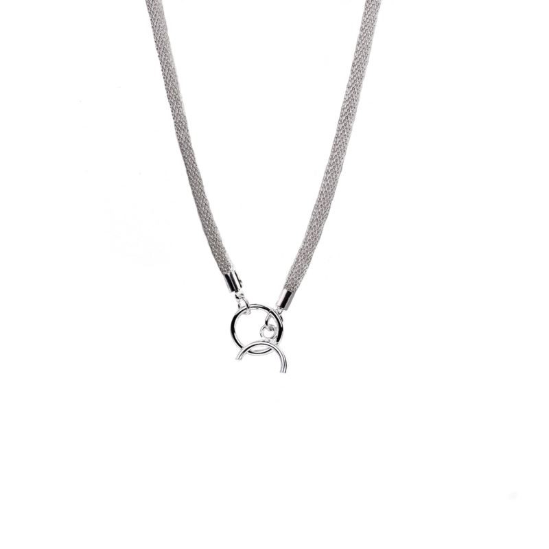 Silver Plated Anchor Chain Necklace