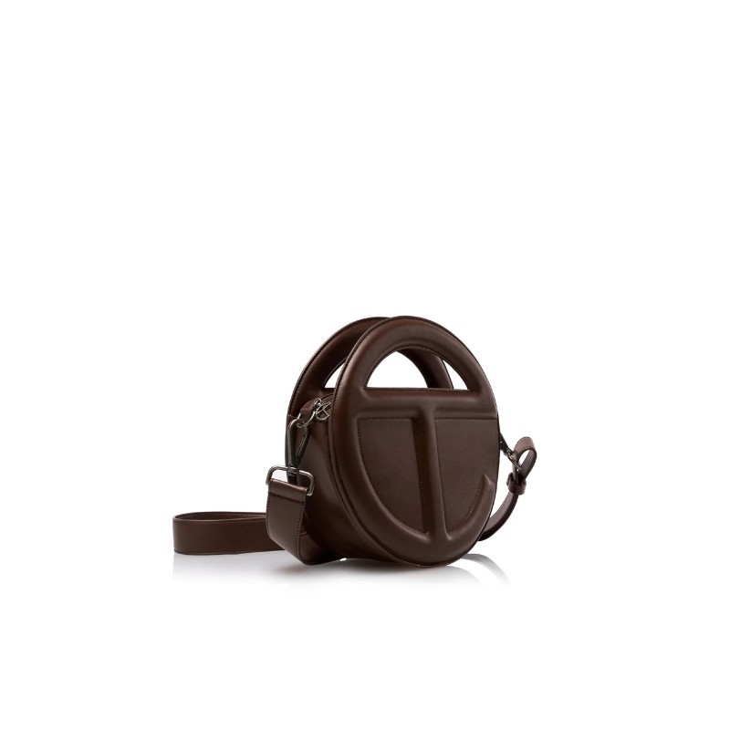 Small Round Circle Bag - Chocolate