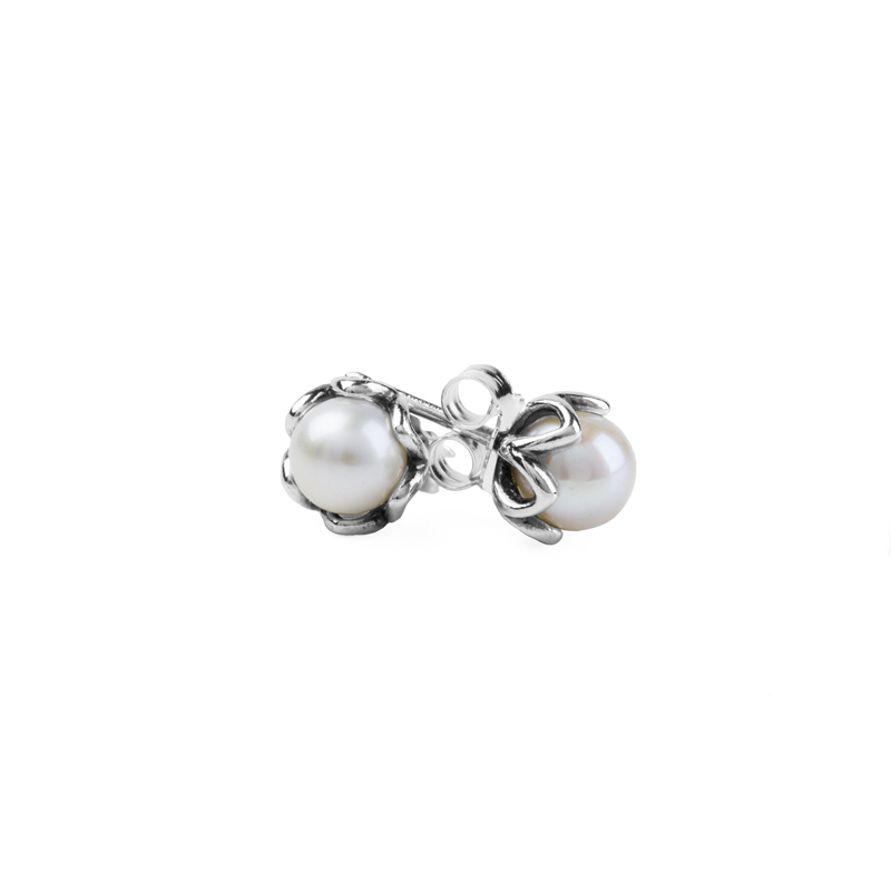 Cultured Elegance White Pearl Earrings