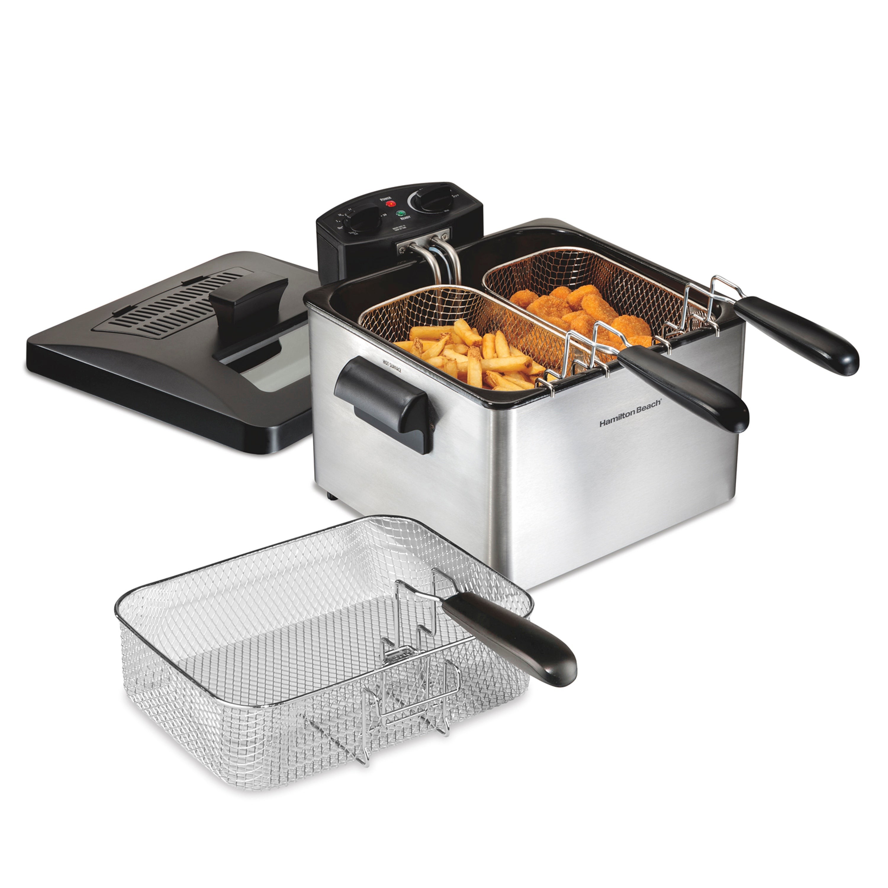 Professional-Style Deep Fryer w/ Double Basket