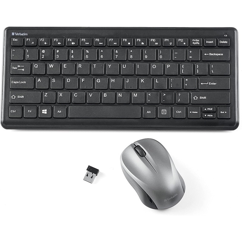 Silent Wireless Compact Keyboard and Mouse