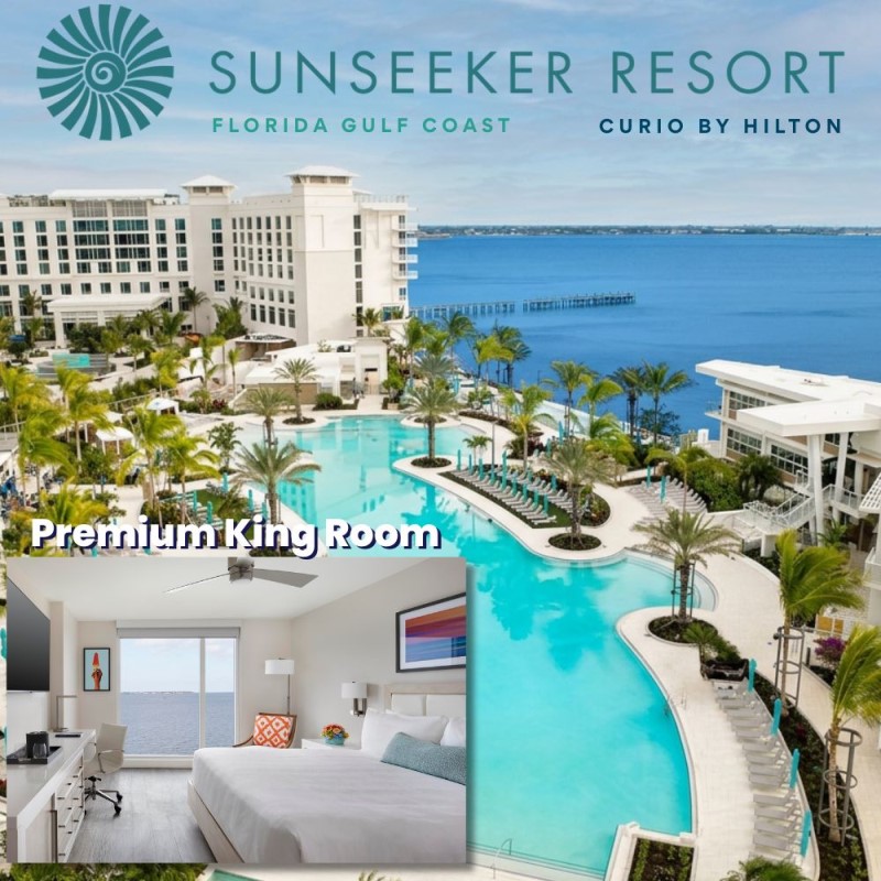 Charlotte Harbor Florida 3 Night Stay -Premium King Room Plus 750 Dollar Resort Credit