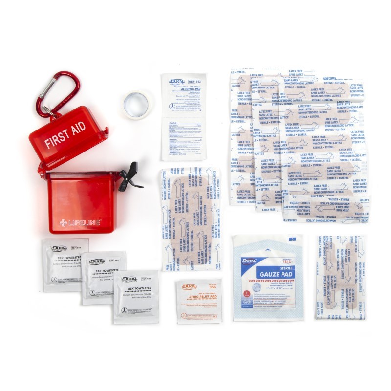 Weather Resistant First Aid Kit - (Red)