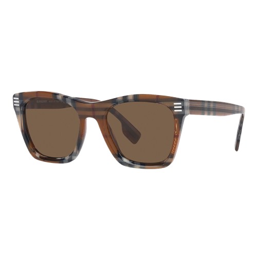 Burberry Cooper Sunglasses Brown Check/Dark Brown, Size 52 frame Brown Check/Dark Brown
