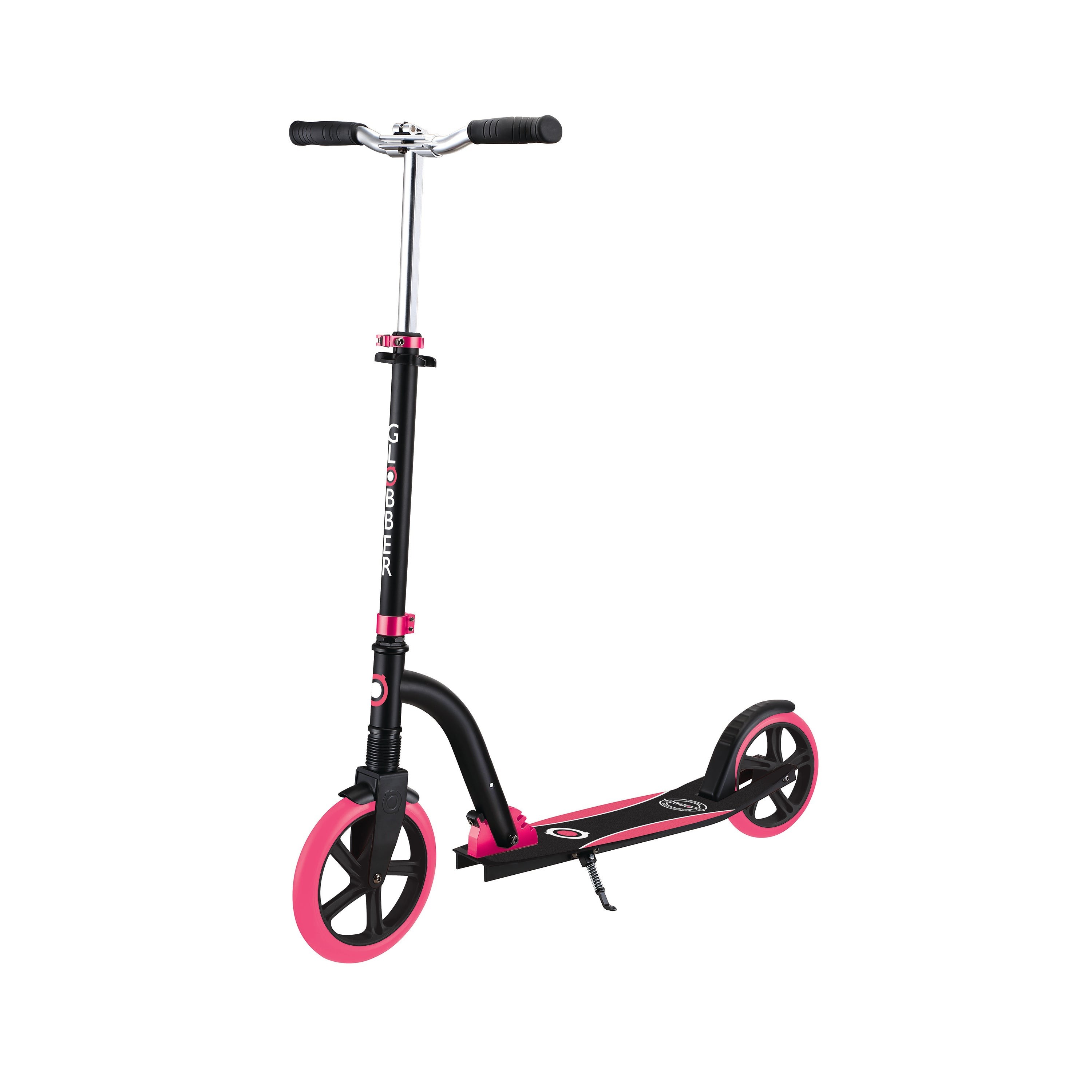 NL 230-205 Duo Big Wheel Folding Scooter - Ages 14+ Years Black/Pink