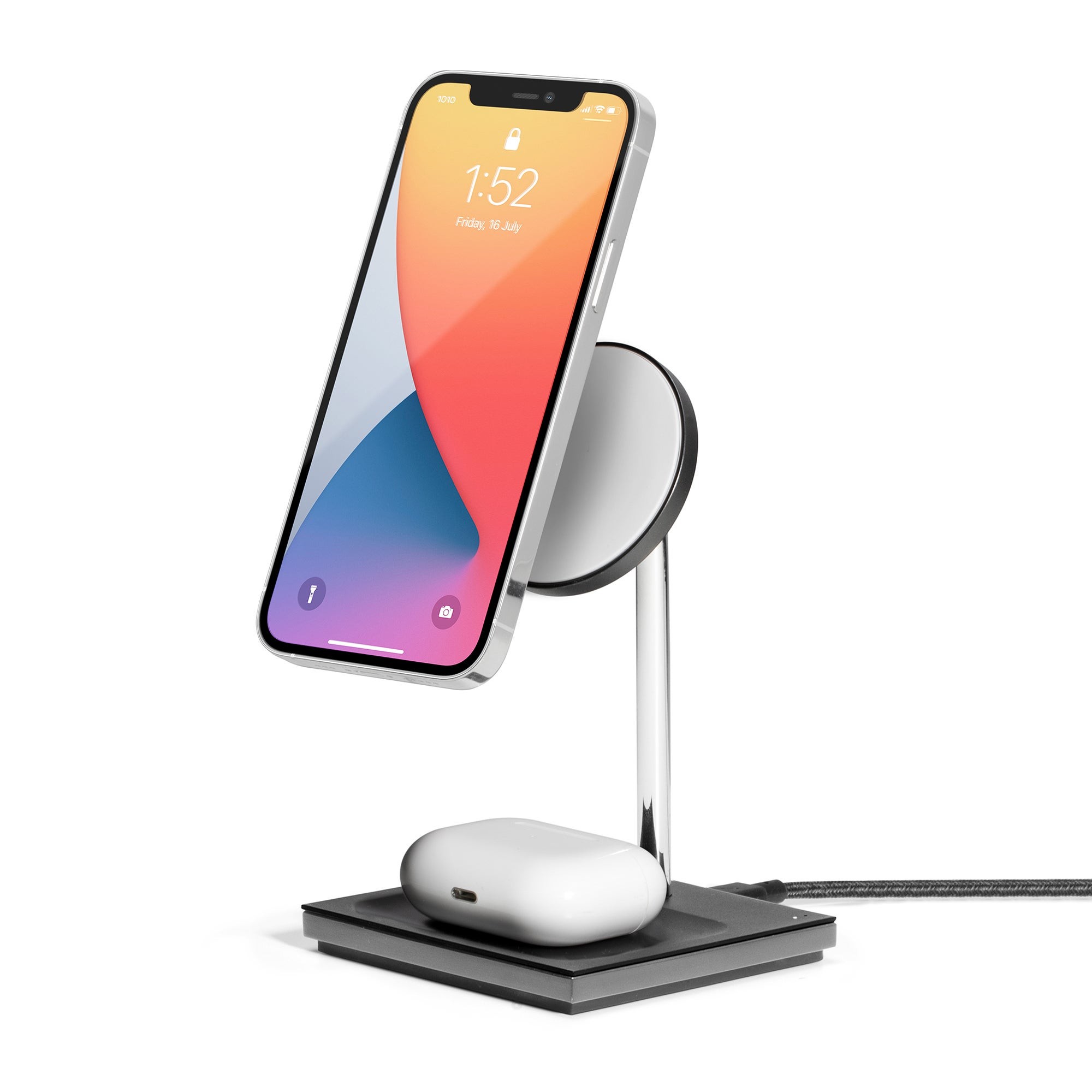 Snap Magnetic 2-in-1 Wireless Charger Black
