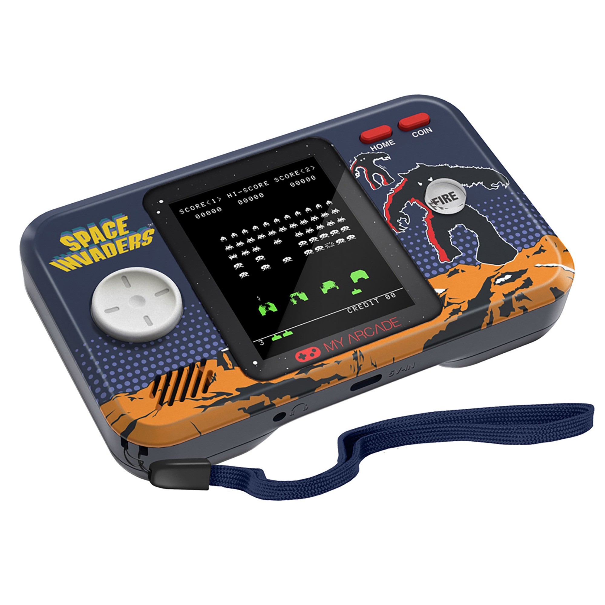 Space Invaders Pocket Player Pro with Case