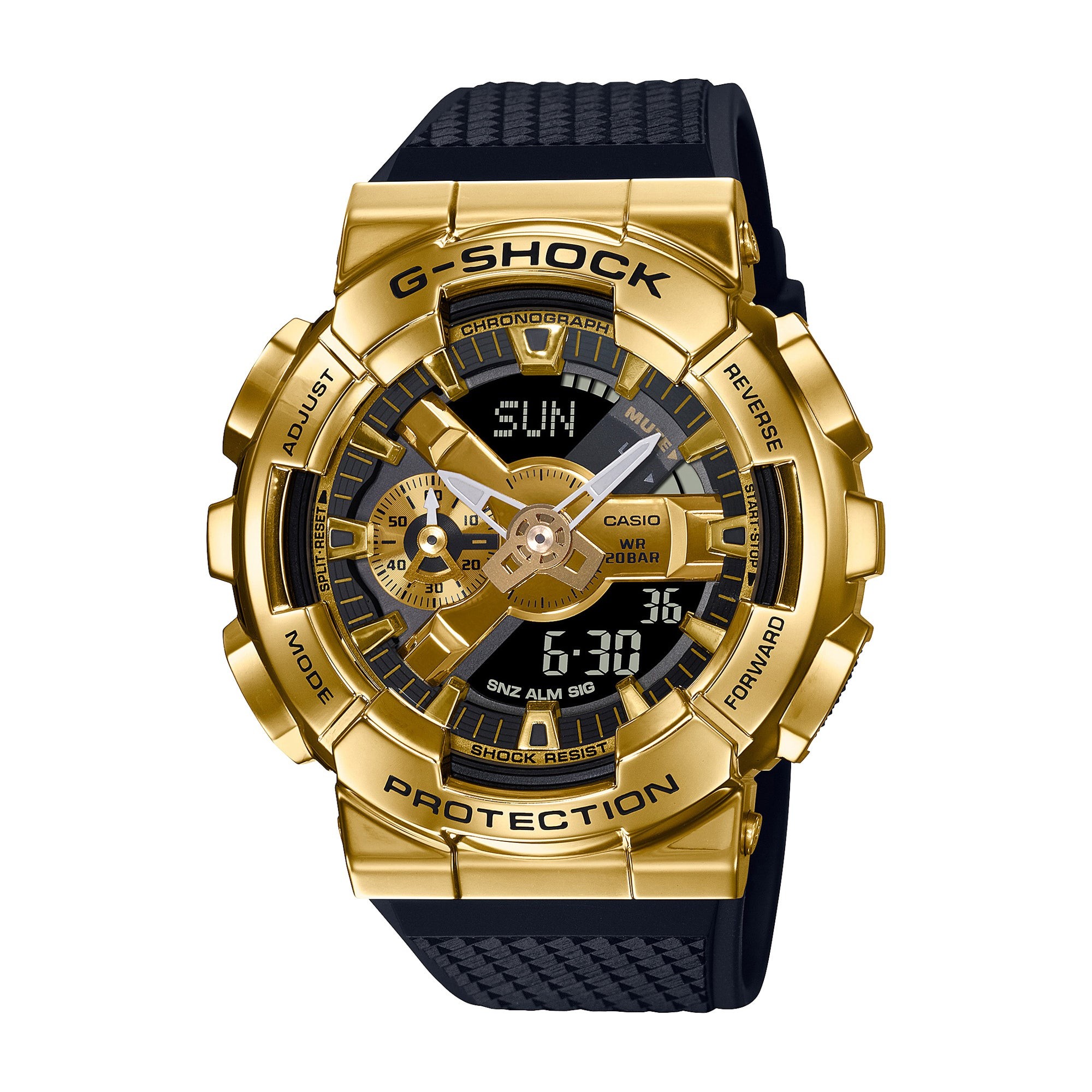 Men's G-Shock Ana-Digi Gold-Tone & Black Resin Watch