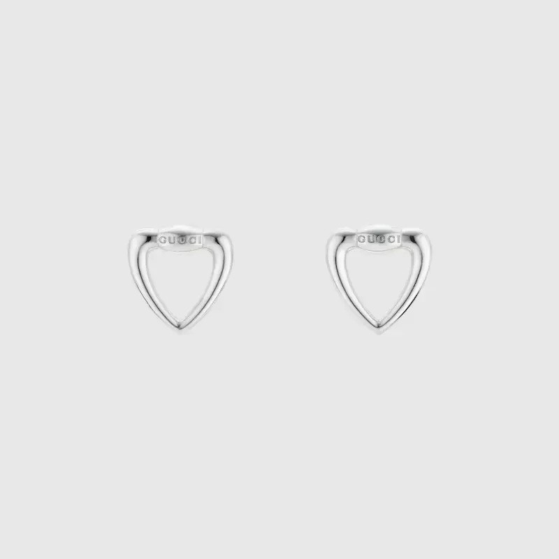 HEART EARRINGS SILVER