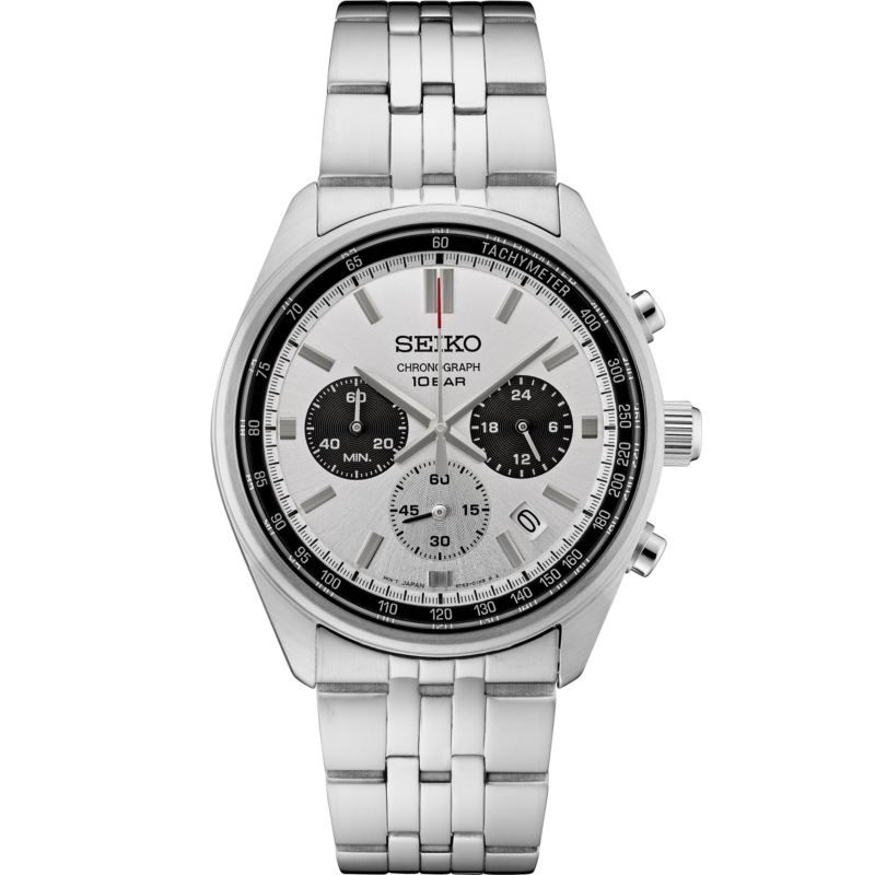 Essentials SS Chronograph Watch - Silver Dial