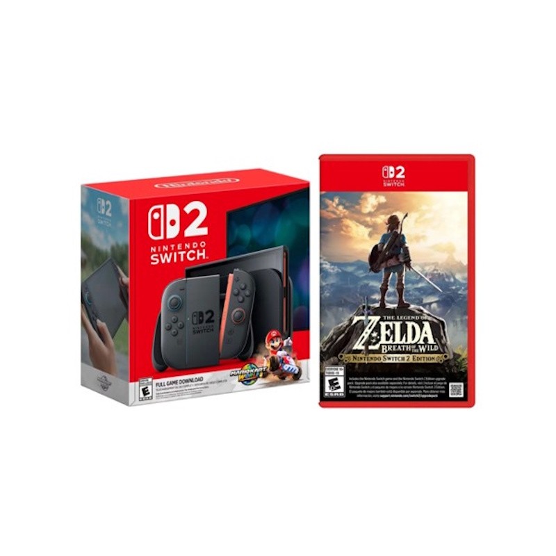 Switch 2 M.K. World & Zelda: Breath of the Wild Bundle