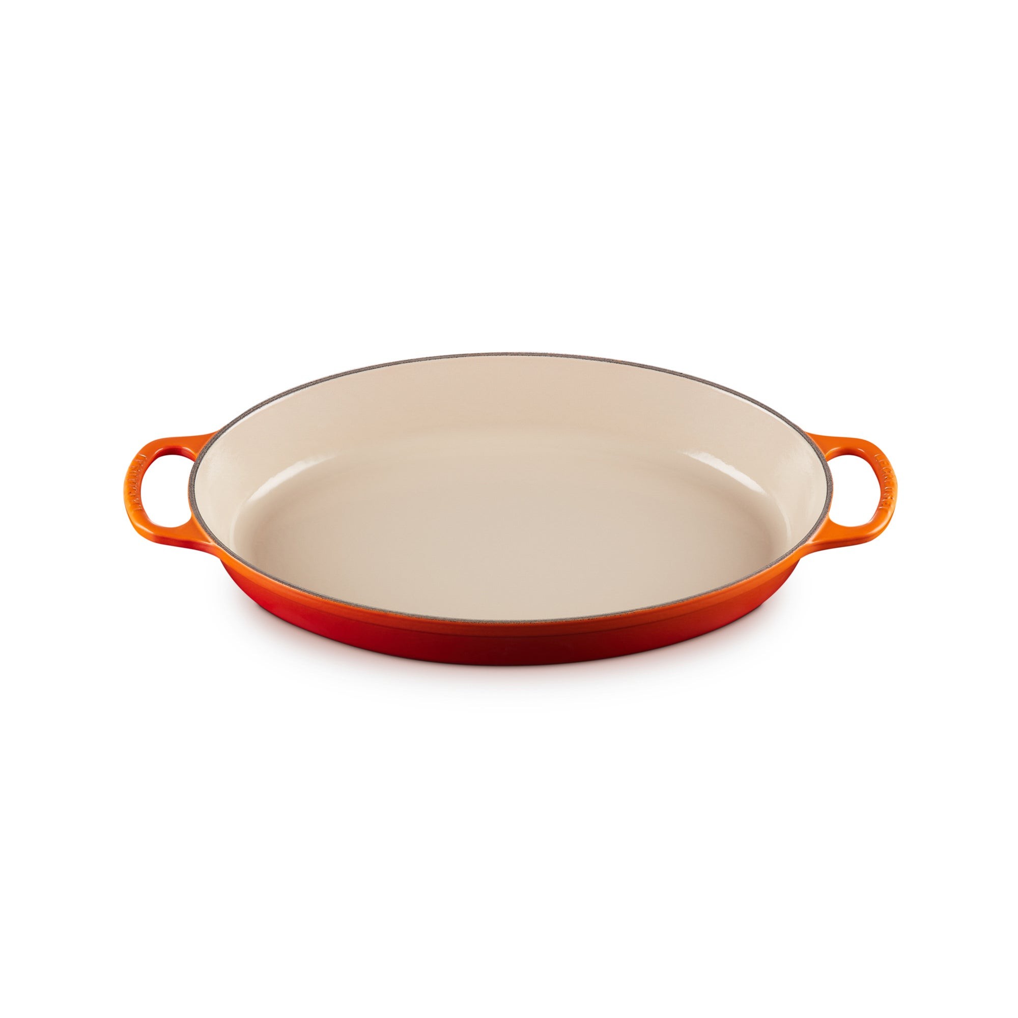 3qt Signature Cast Iron Oval Baker Cerise