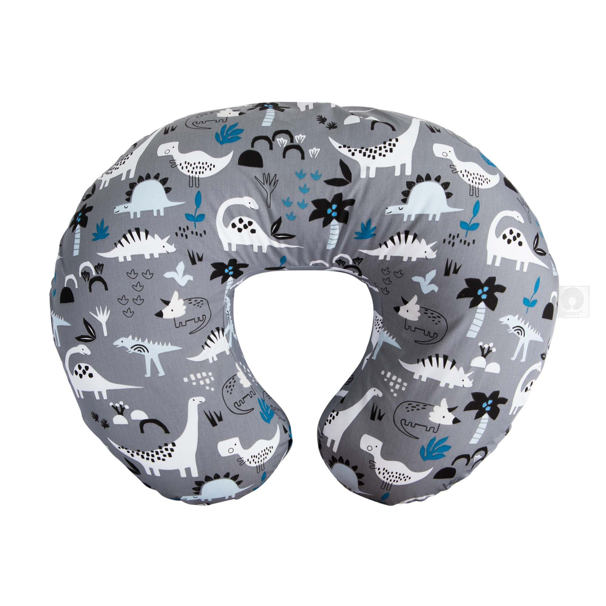 Boppy Original Support Nursing Pillow Gray Dinosaurs